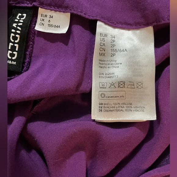 H&M Midi Skirt - Purple or Black - Picture 5 of 6
